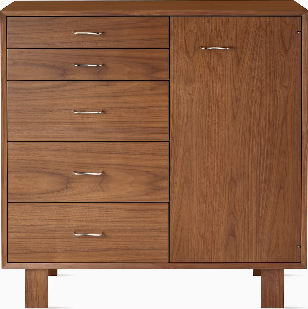 Nelson Basic Cabinet Series 5-Drawer Cabinet with Door