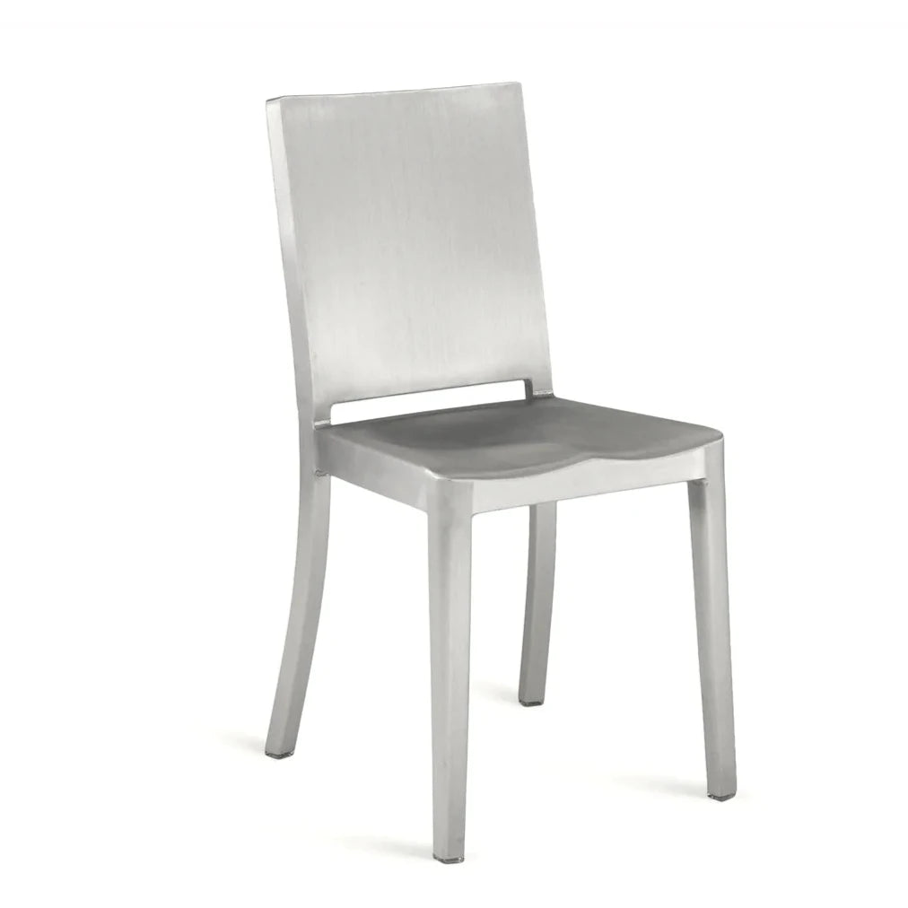 Emeco Hudson Chair Side/Dining Emeco Hand Brushed No Seat Pad No Glides