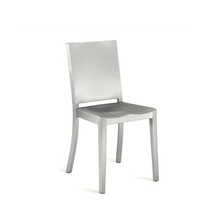 Emeco Hudson Chair Side/Dining Emeco Hand Brushed No Seat Pad No Glides