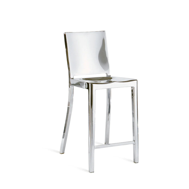 Emeco Hudson Counter Stool Side/Dining Emeco Hand Polished No Seat Pad No Glides