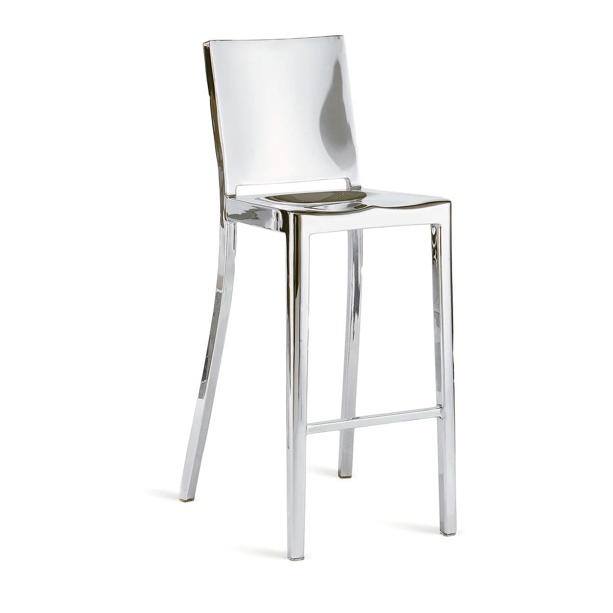 Emeco Hudson Bar Stool Side/Dining Emeco Hand Polished No Seat Pad No Glides