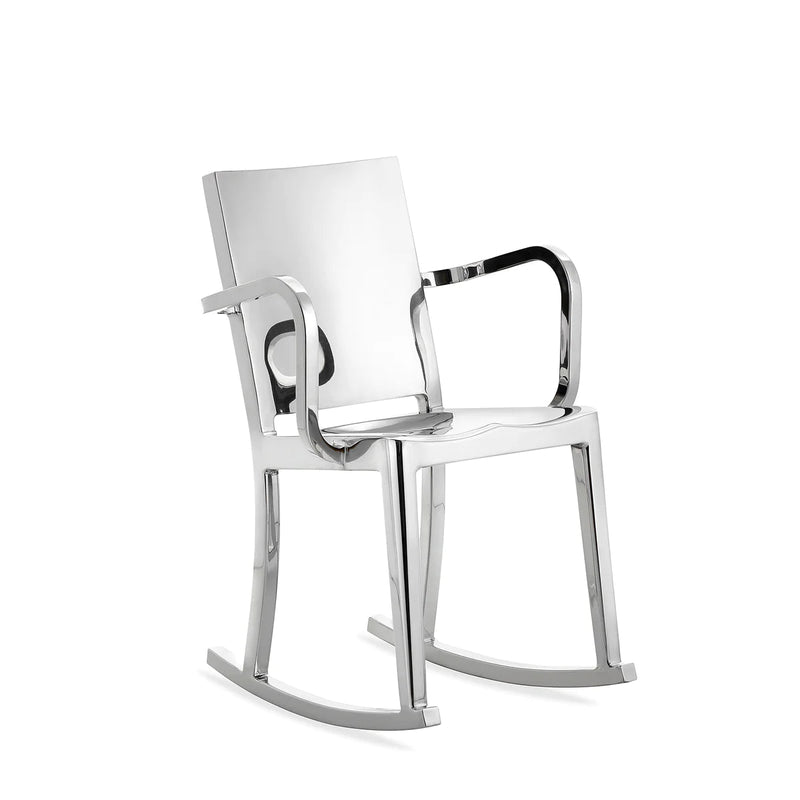 Emeco Hudson Rocking Chair With Arms Side/Dining Emeco Hand Polished No Seat Pad 