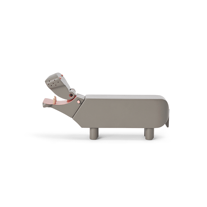 Kay Bojesen Liliput Hippo, Grey, view 2