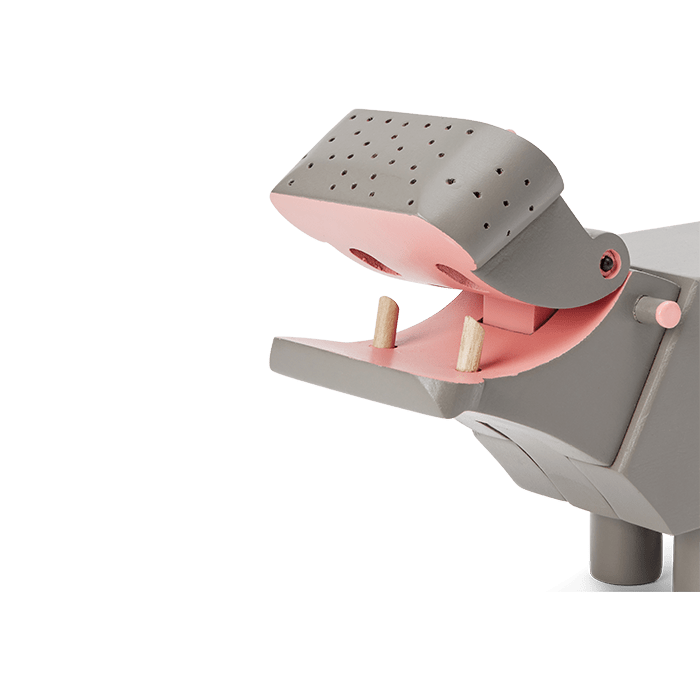 Kay Bojesen Hippo, Grey, view 3