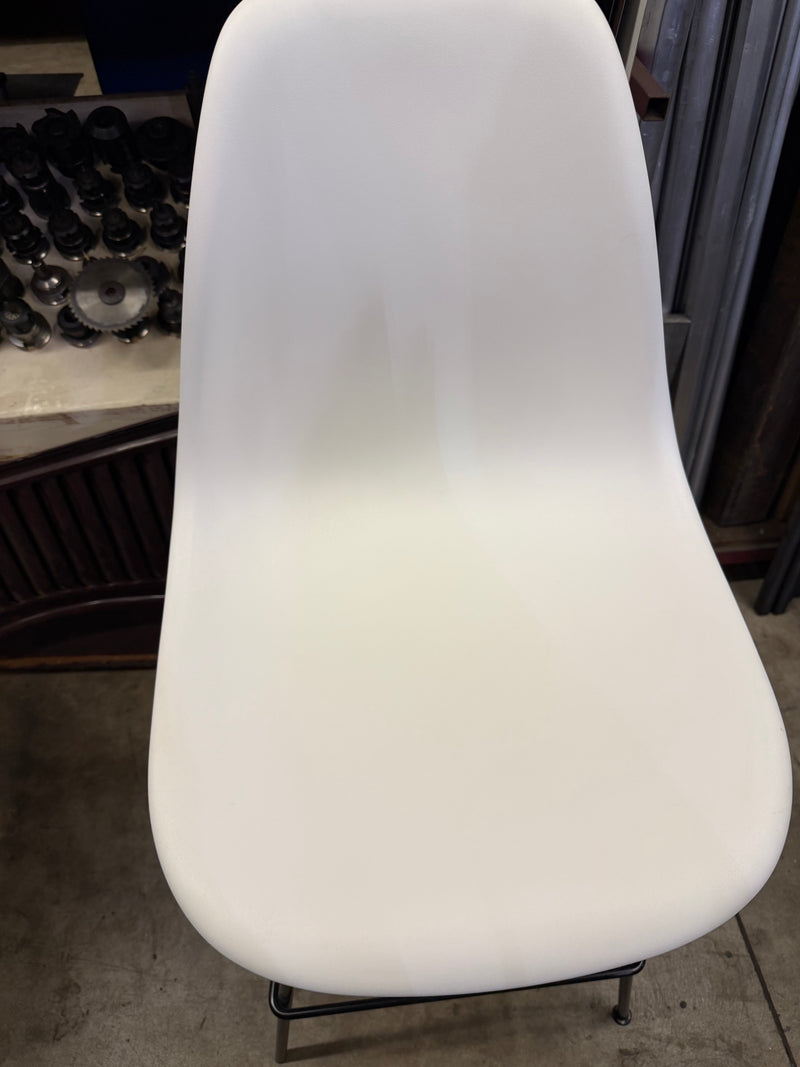 Eames Molded Plastic Bar Stool** Floor Sample****White/Black****