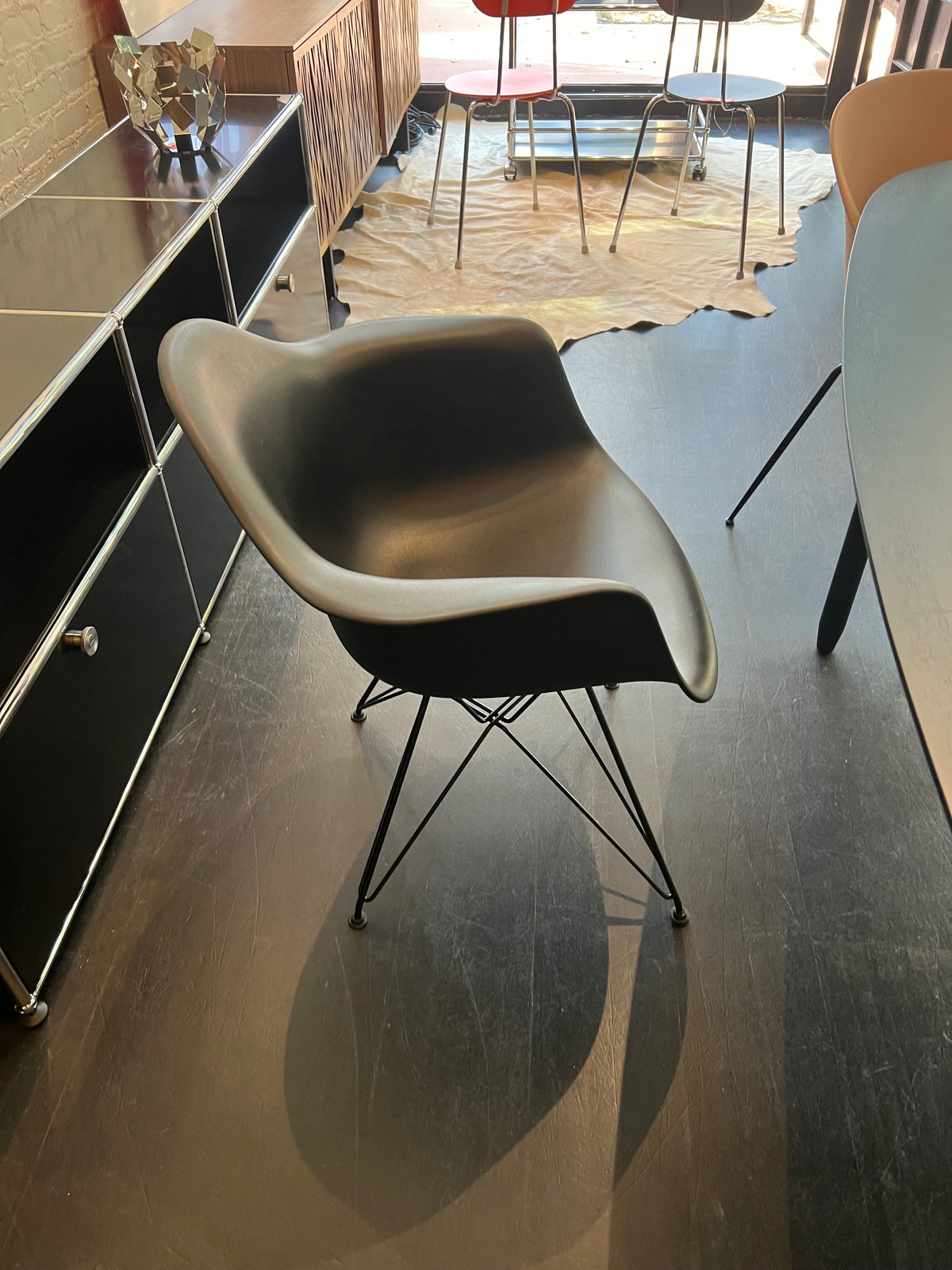 Eames Molded Plastic Arm Chair Wire Base (Black) *** MOVING SALE ***