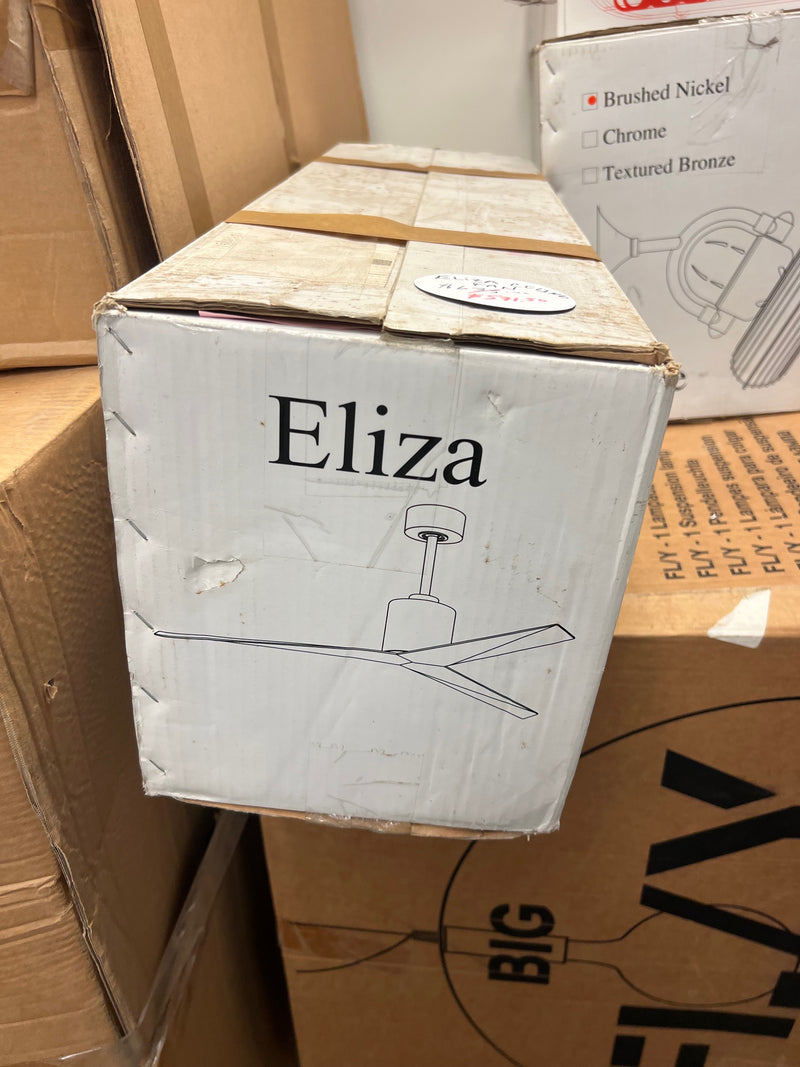 Eliza Ceiling Fan --Brushed Nickel Grey Ash***MOVING SALE*** NEW