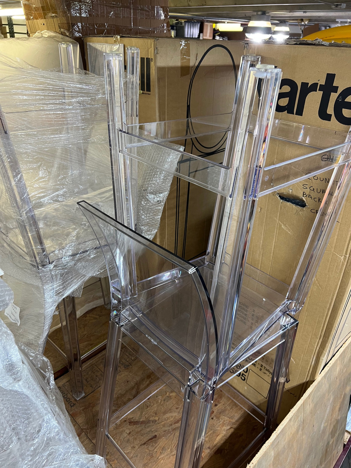 One More Please Counter Height ****Warehouse Sale****Crystal--SET os 2)