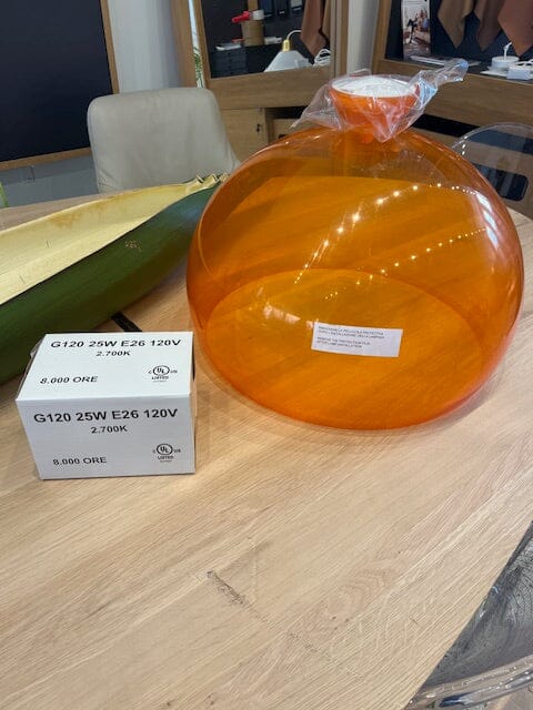 FL/Y Pendant Light ***Floor Sample*** Fluorescent Orange ceiling lamps Kartell 