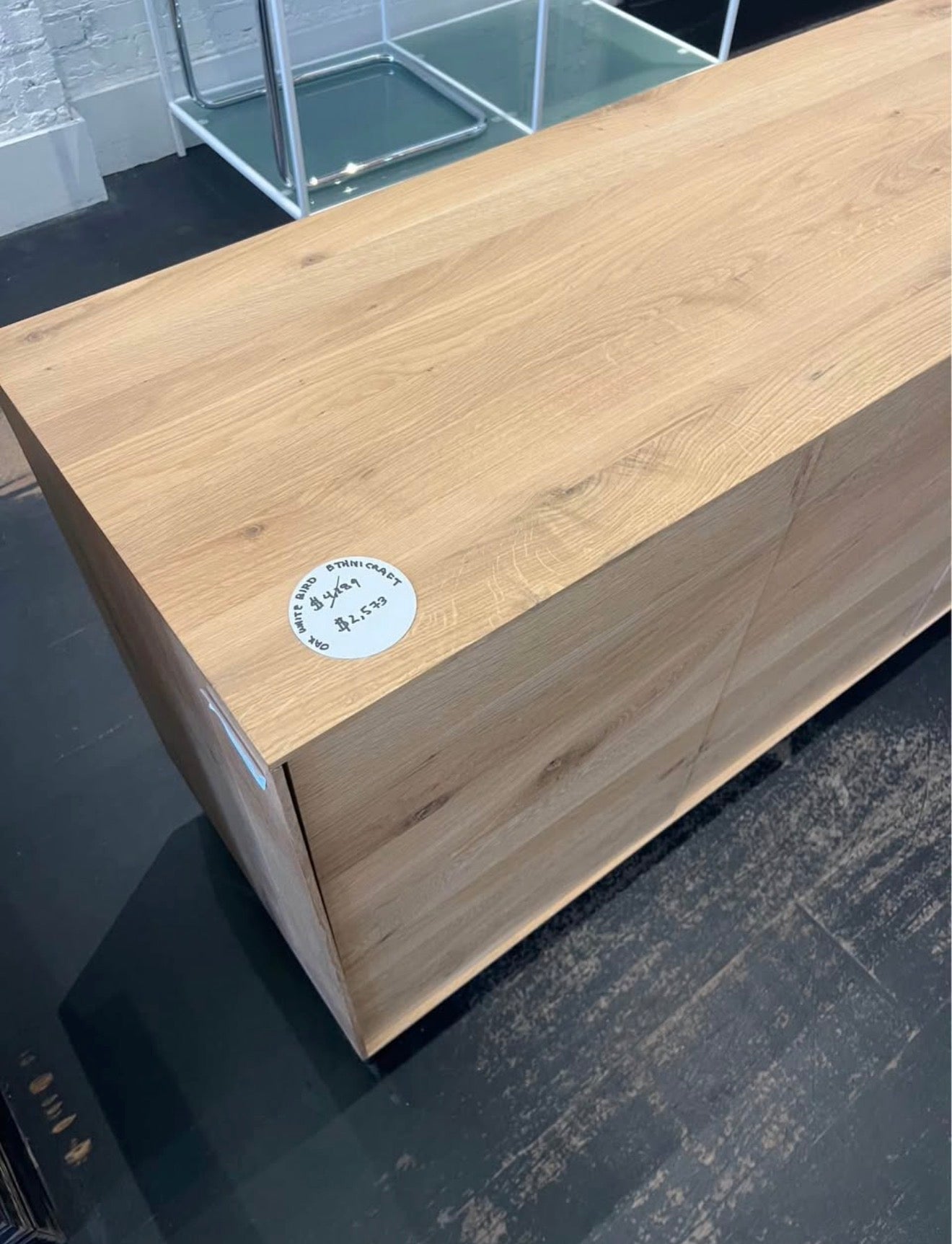 Oak Wave TV Cupboard - 2 Doors 3 Drawers***Moving Sale****