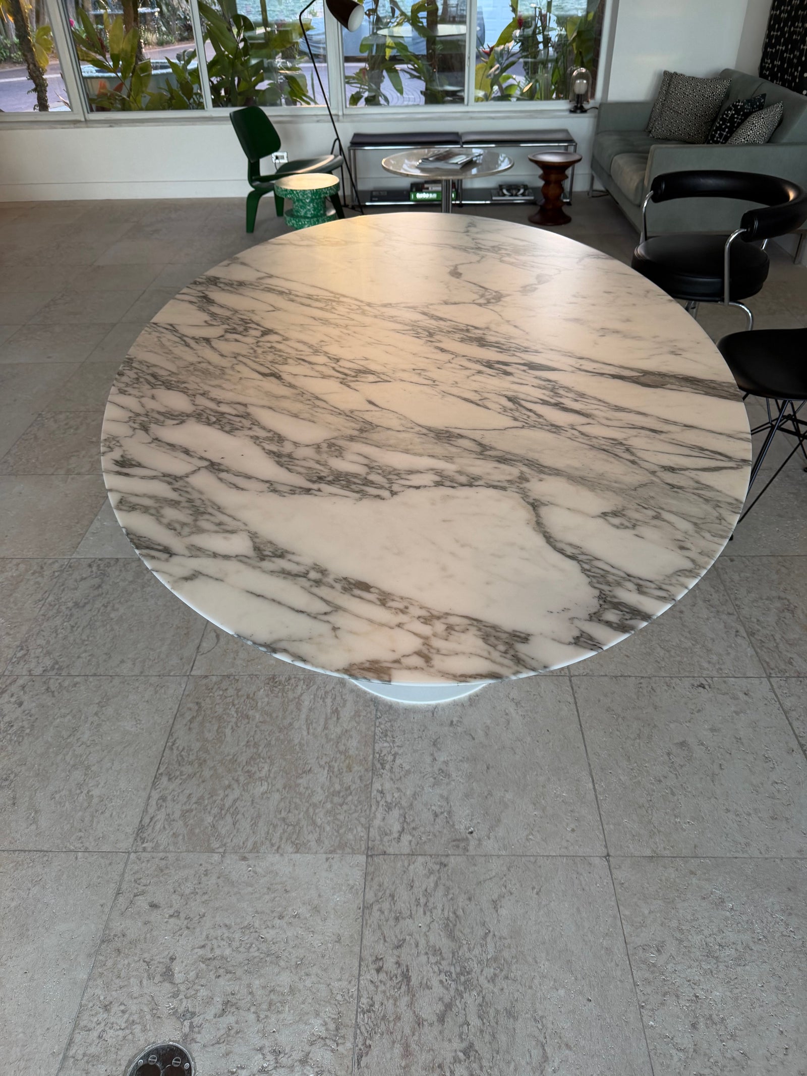 Saarinen 78" Oval Dining Table-Arabescato ***Warehouse Sale****