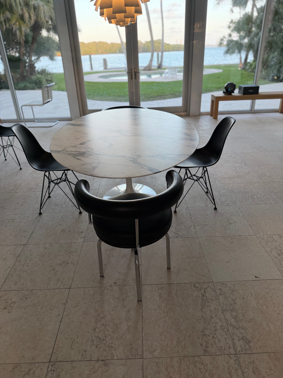 Saarinen 78" Oval Dining Table-Arabescato ***Warehouse Sale****