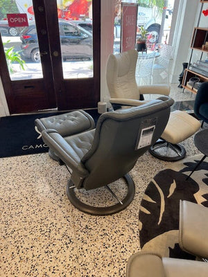 40% off -Stressless Royal and ottoman - Paloma Neutral Grey-****Floor Sample***** Chair Stressless 