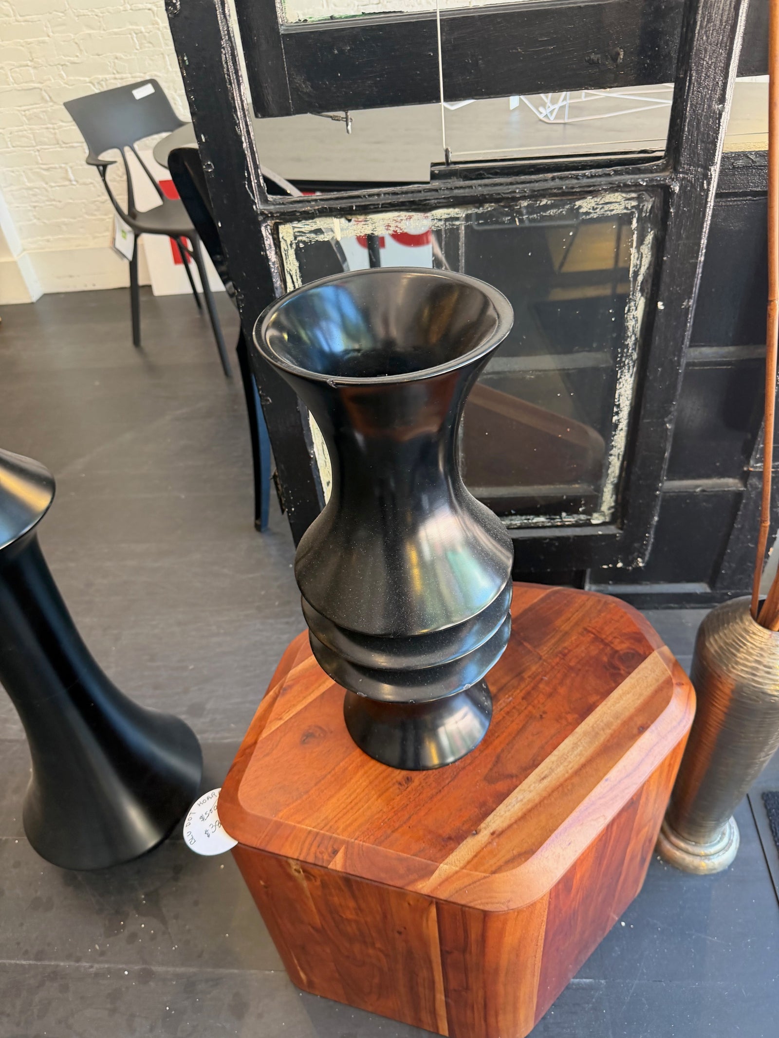 Wood vase- 2 Pieces ****Moving Sale****