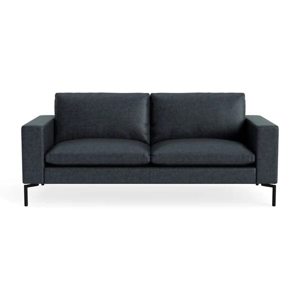 New Standard 78" Sofa Sofa BluDot Ink Leather - Black Legs 