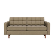 Gus Modern Jane 2 Loft Sofa — Merino Mocha / Natural Ash; Merino Mocha / Classic Walnut