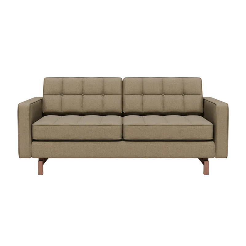 Gus Modern Jane 2 Loft Sofa — Merino Mocha / Natural Ash; Merino Mocha / Classic Walnut