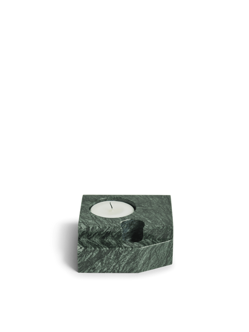 Jeu De Dés Candle Holder - Set of 4 Candles and Candleholders Woud Green Marble Style: 3 