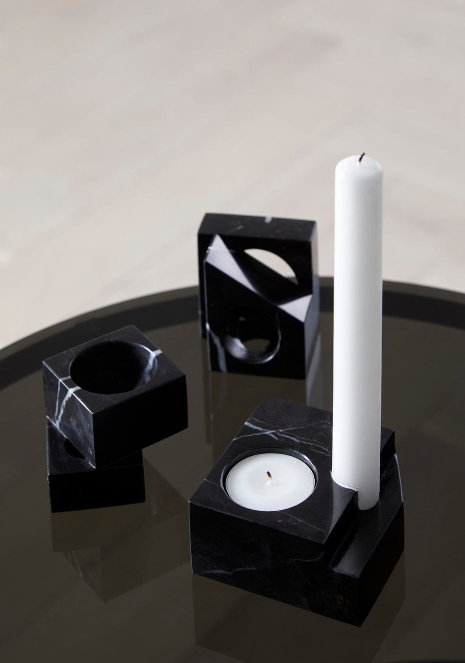 Jeu De Dés Candle Holder - Set of 4 Candles and Candleholders Woud 