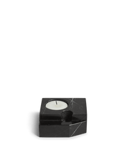 Jeu De Dés Candle Holder - Set of 4 Candles and Candleholders Woud Black Marble Style: 3 