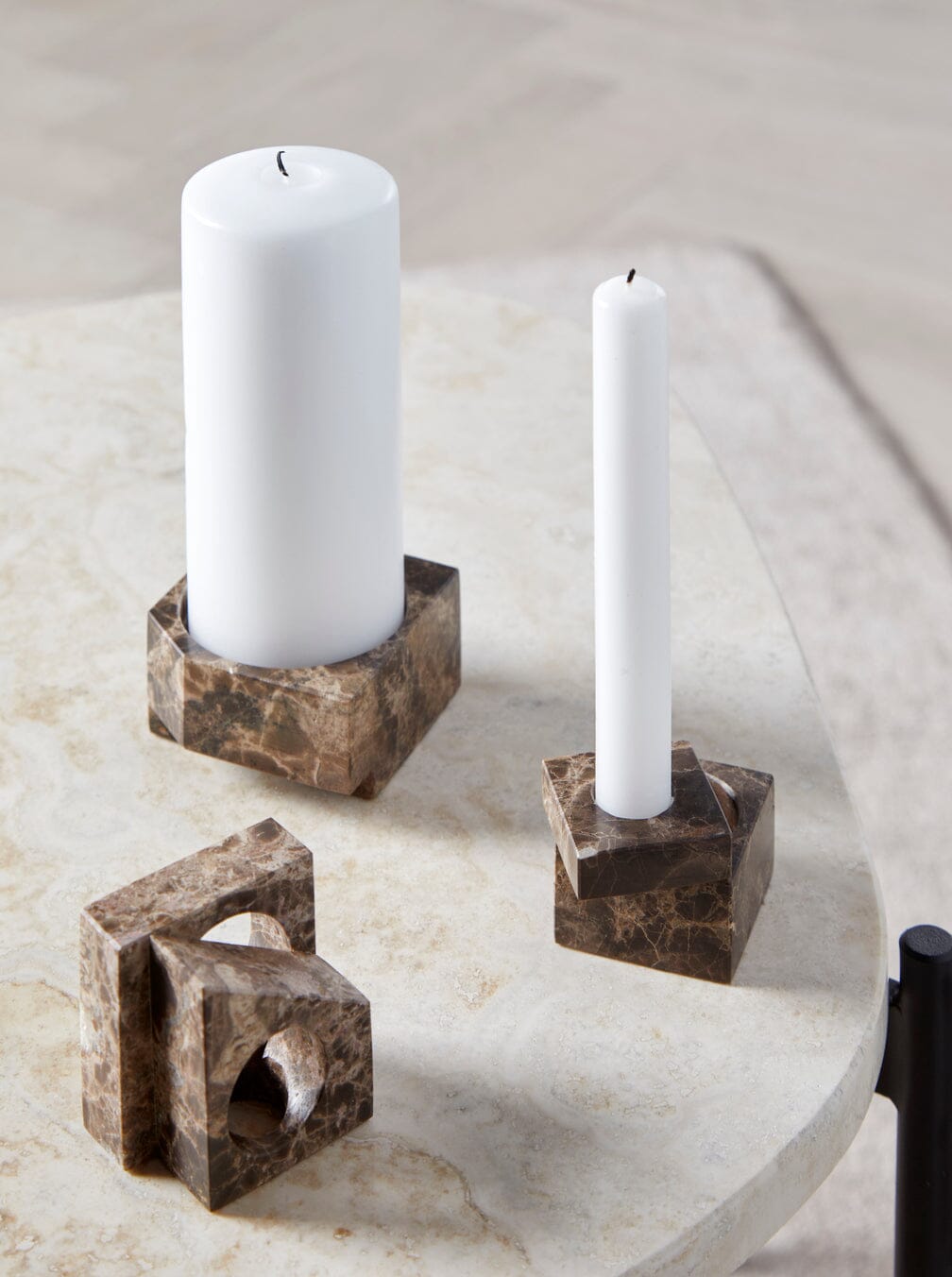 Jeu De Dés Candle Holder - Set of 4 Candles and Candleholders Woud 