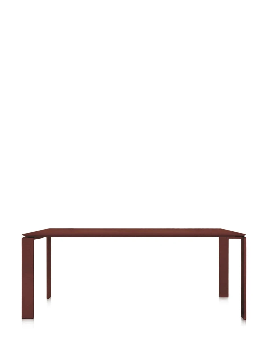 Four Soft Touch Dining Table Tables Kartell Burgundy 