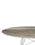 Glossy marble oval