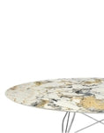 Glossy marble oval