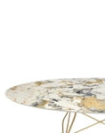 Glossy marble oval
