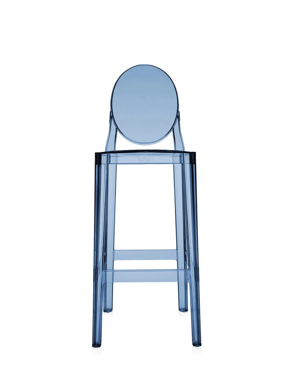 One More Stool (2 Chairs) bar seating Kartell Bar Height Powder blue 