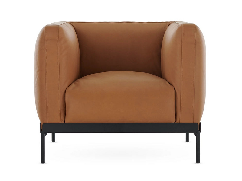 Asia leather armchair