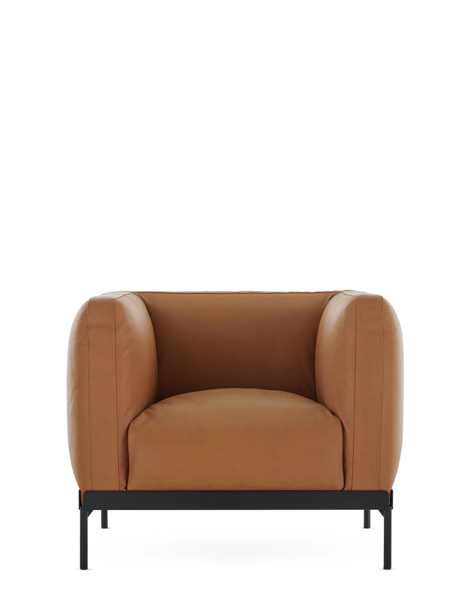 Asia leather armchair