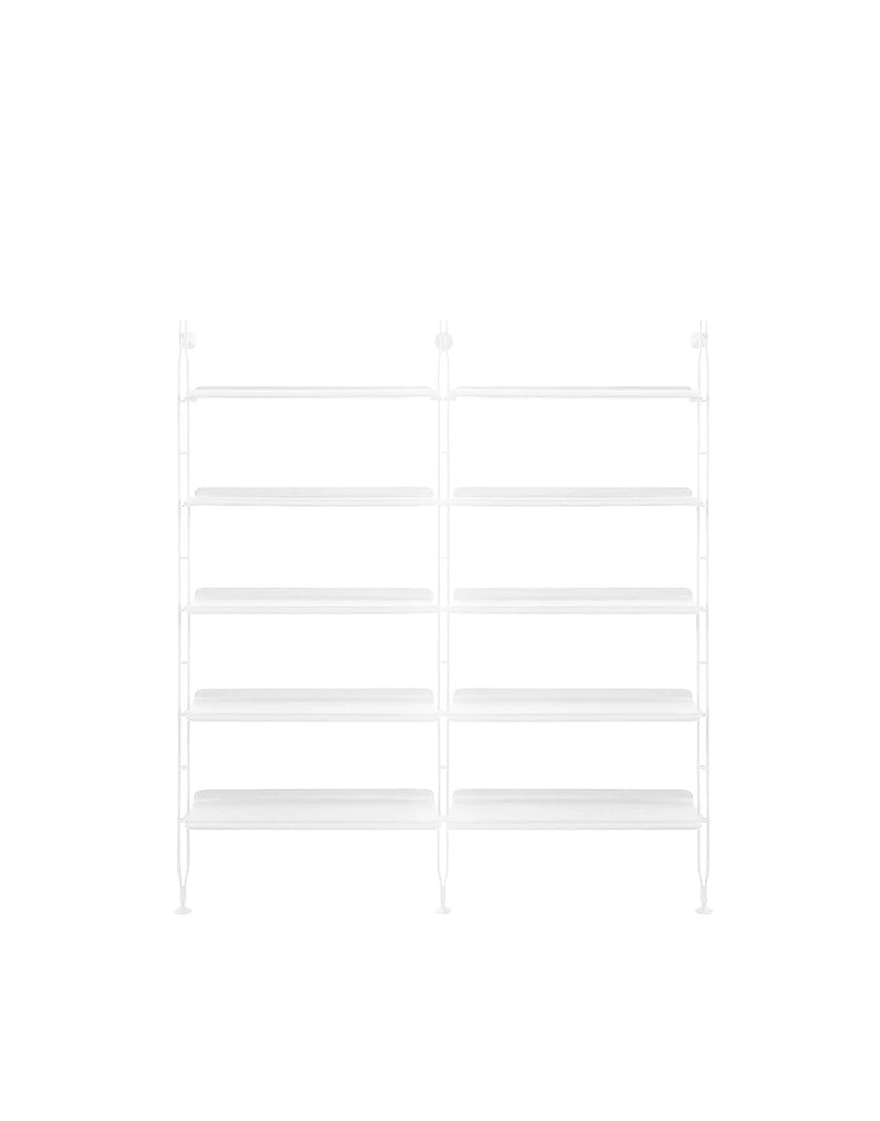 Adam Wood Bookcase Shelves Kartell 2 Ash/white 
