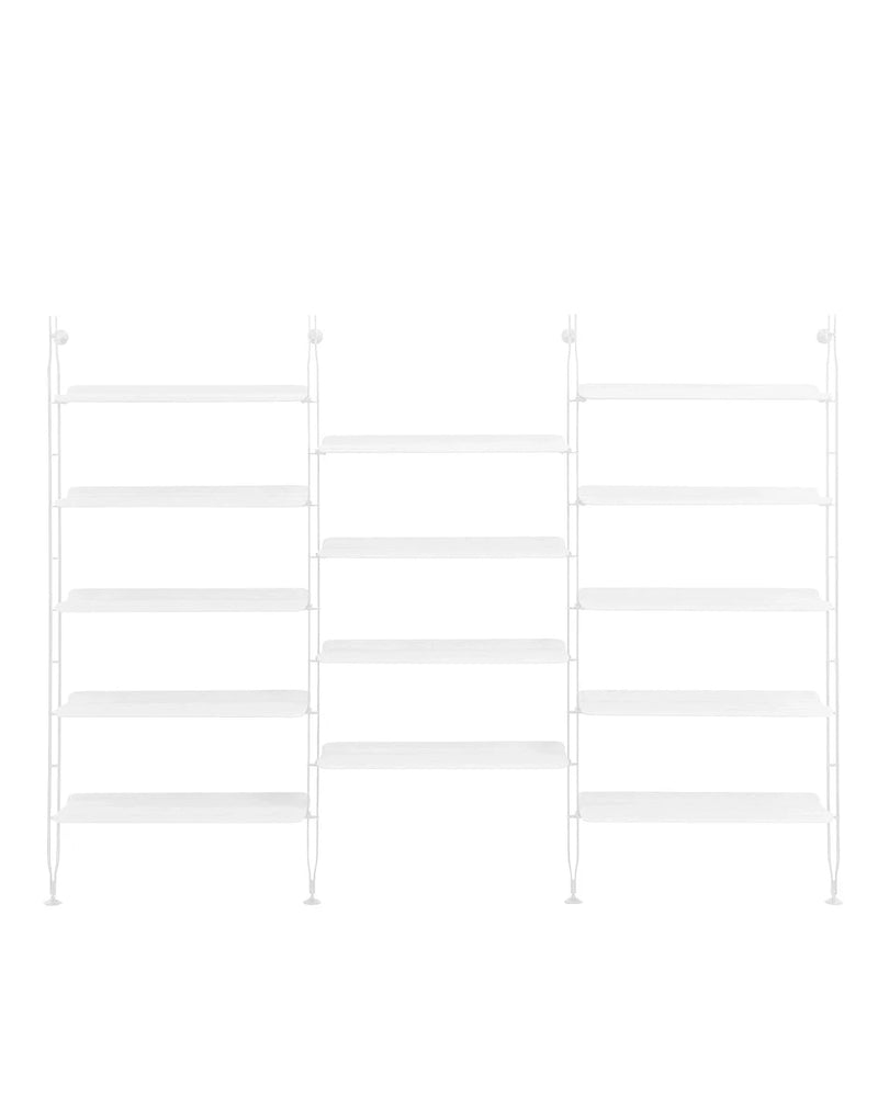 Adam Wood Bookcase Shelves Kartell 3 Ash/white 