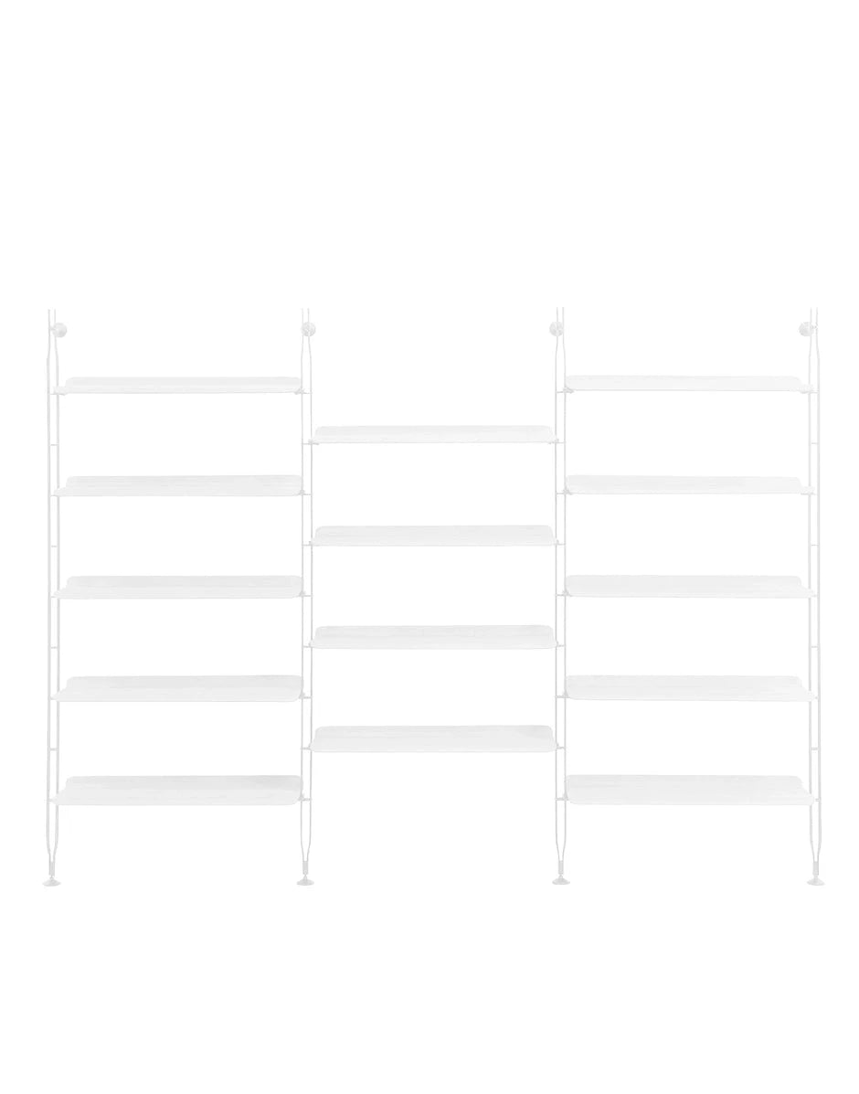 Adam Wood Bookcase Shelves Kartell 3 Ash/white 