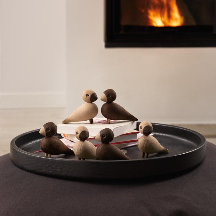 Kay Bojesen Lovebirds, Oak/Smoked Oak, view 6