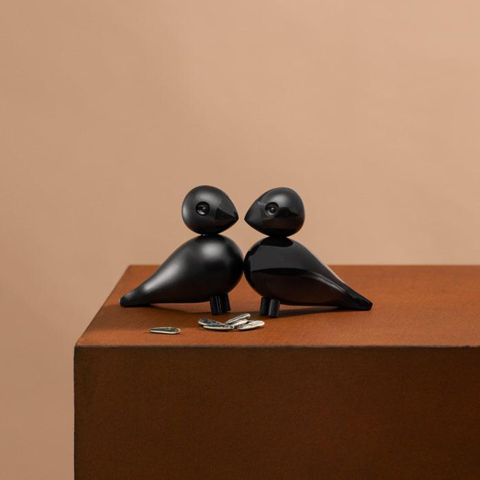 Kay Bojesen Lovebirds, Painted Beech, styled view