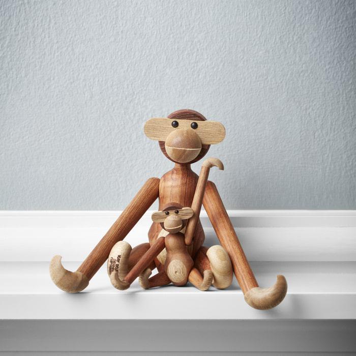 Kay Bojesen Monkey, Teak/Limba, styled view