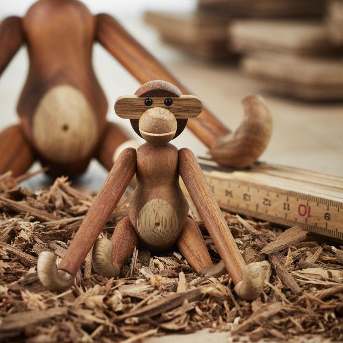 Kay Bojesen Monkey, Teak/Limba, styled view