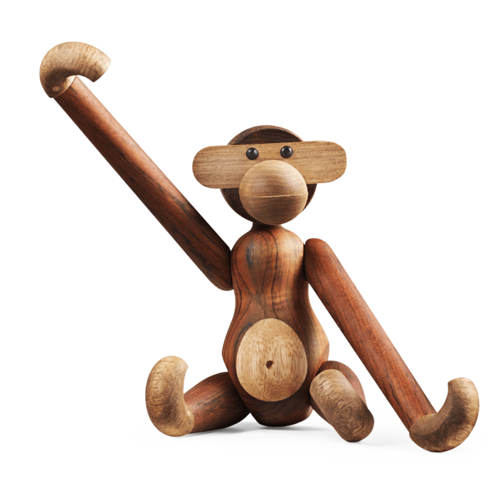 Kay Bojesen Monkey, Teak/Limba (Medium), view 2