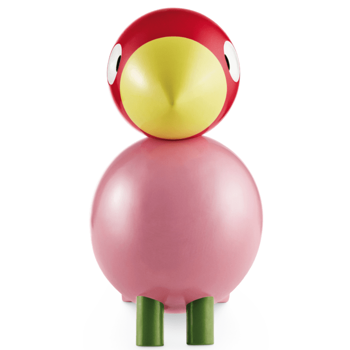 Kay Bojesen Songbird, Painted Beech, Medium (Rose/Red), view 3