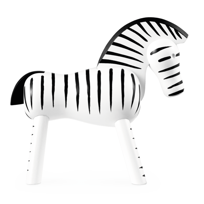 Kay Bojesen Zebra, Black/White, view 2
