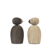 Kay Bojesen Pair of Sparrows, Small, Oak/Smoked Oak, view 3