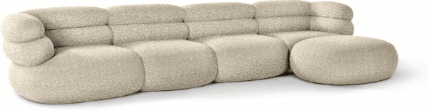 Biboni Sofa Four Seater With Chaise