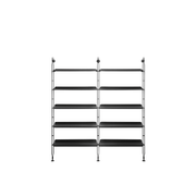 Adam Wood Bookcase Shelves Kartell 2 Ash Black/Black 