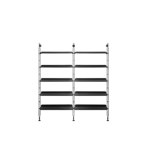 Adam Wood Bookcase Shelves Kartell 2 Ash Black/Black 