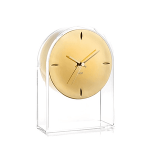 Air Du Temps Clock Metal clock Kartell Crystal Gold 