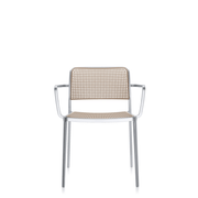 Audrey Shiny Chair Chairs Kartell With Arm / Polished Sand 