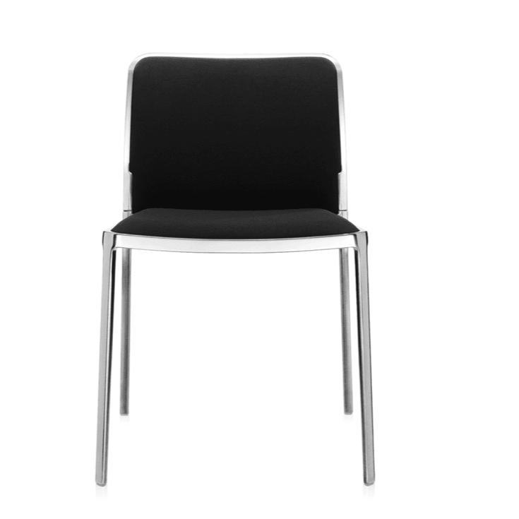 Audrey Soft Polished (2 Chairs) Side/Dining Kartell No Arms / Black 