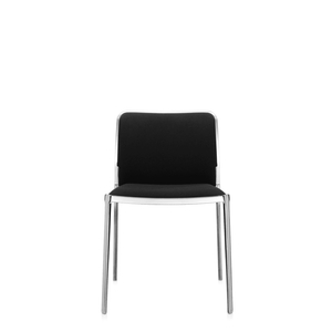 Audrey Soft Polished (2 Chairs) Side/Dining Kartell No Arms / Black 